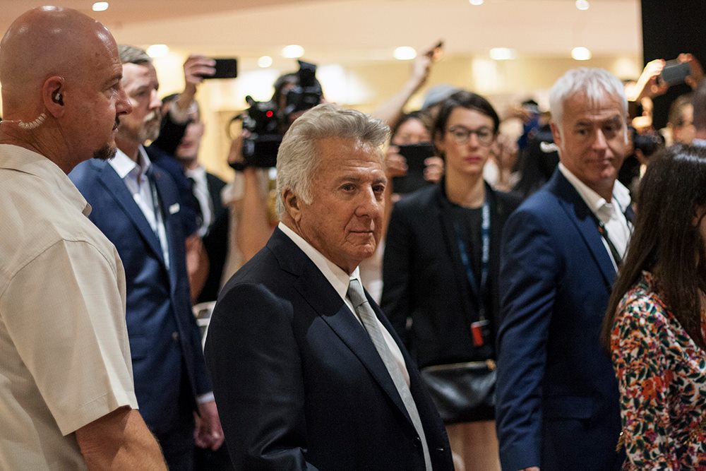 Dustin Hoffman és a testőr / fotó: Árva Márton
